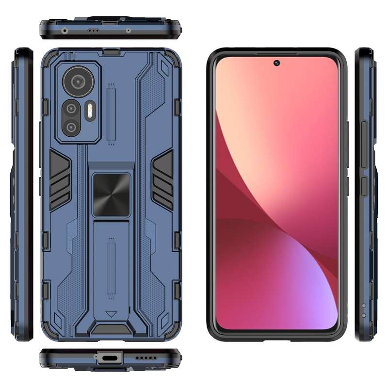 For Samsung Galaxy A23 Punk Armor 2 in 1 PC + TPU Shockproof Phone Case with Invisible Holder(Red)