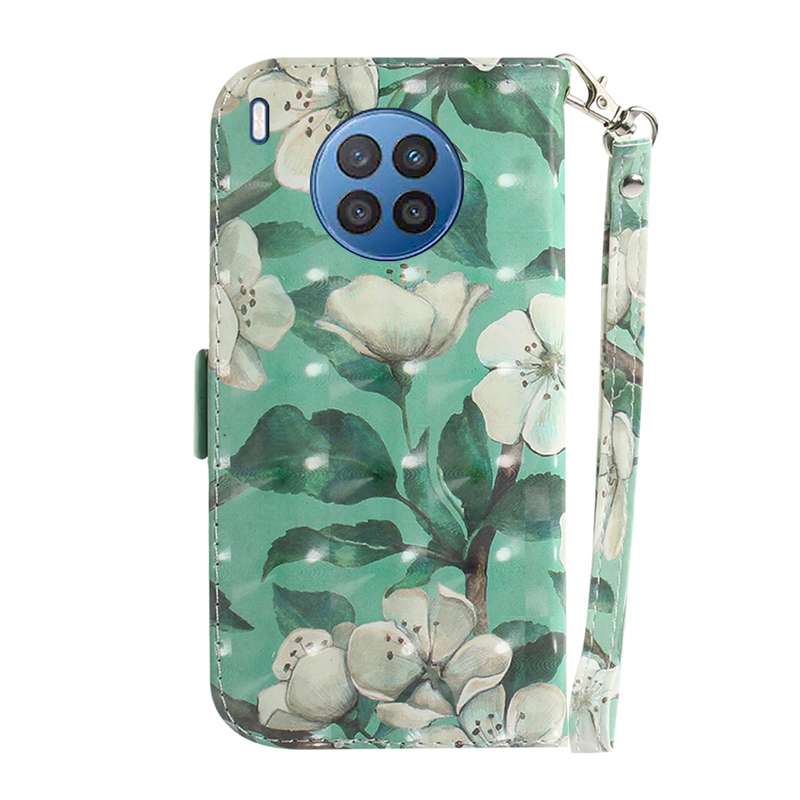 For Huawei nova 8i / Honor 50 3D Colored Horizontal Flip Leather Phone Case(Heart Panda)