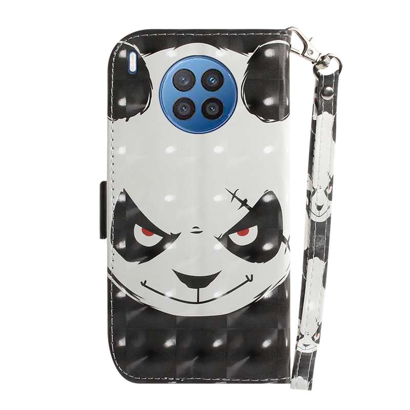For Huawei nova 8i / Honor 50 3D Colored Horizontal Flip Leather Phone Case(Heart Panda)