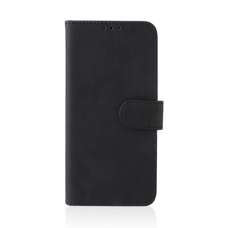 For Oukitel WP18 Skin Feel Magnetic Flip Leather Phone Case(Black)