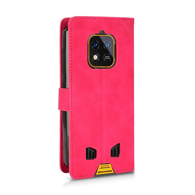 For Oukitel WP18 Skin Feel Magnetic Flip Leather Phone Case(Black)