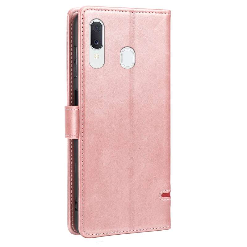 For Samsung Galaxy A20 / A30 Classic Wallet Flip Leather Phone Case(Pink)