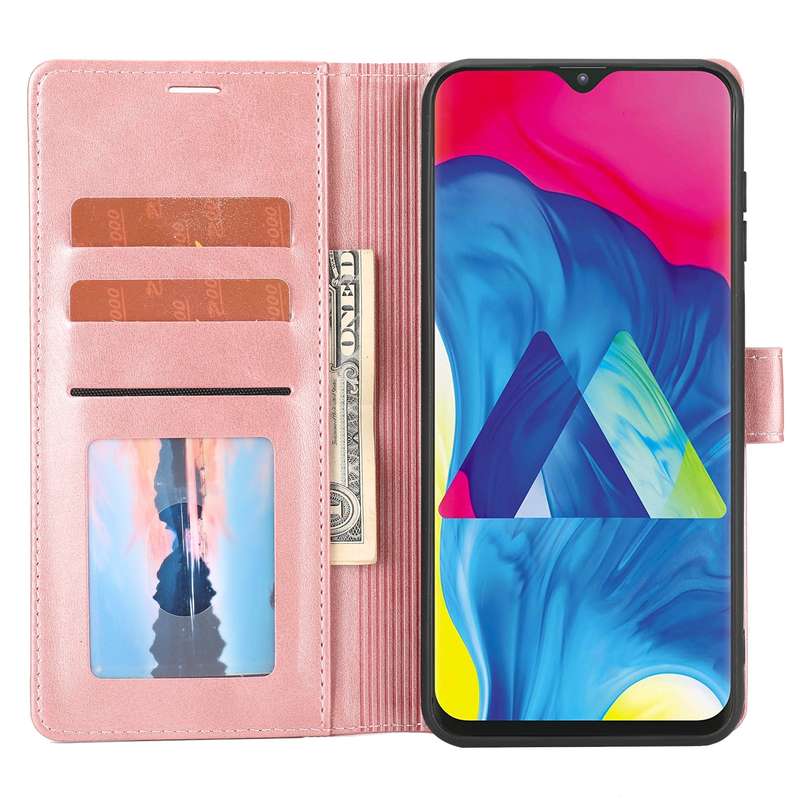 For Samsung Galaxy A20 / A30 Classic Wallet Flip Leather Phone Case(Pink)
