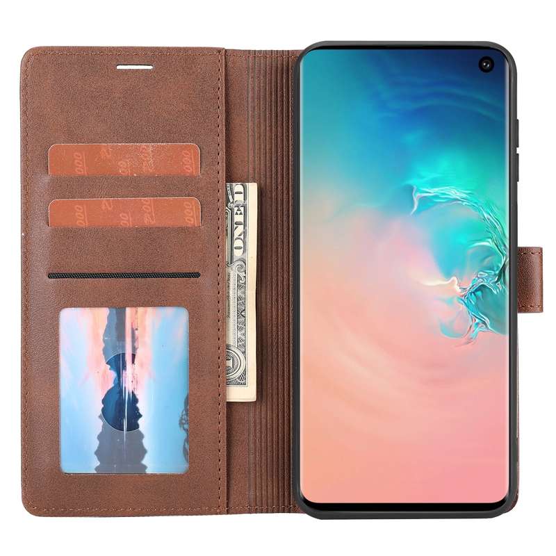 For Samsung Galaxy S22 Ultra 5G Classic Wallet Flip Leather Phone Case(Brown)