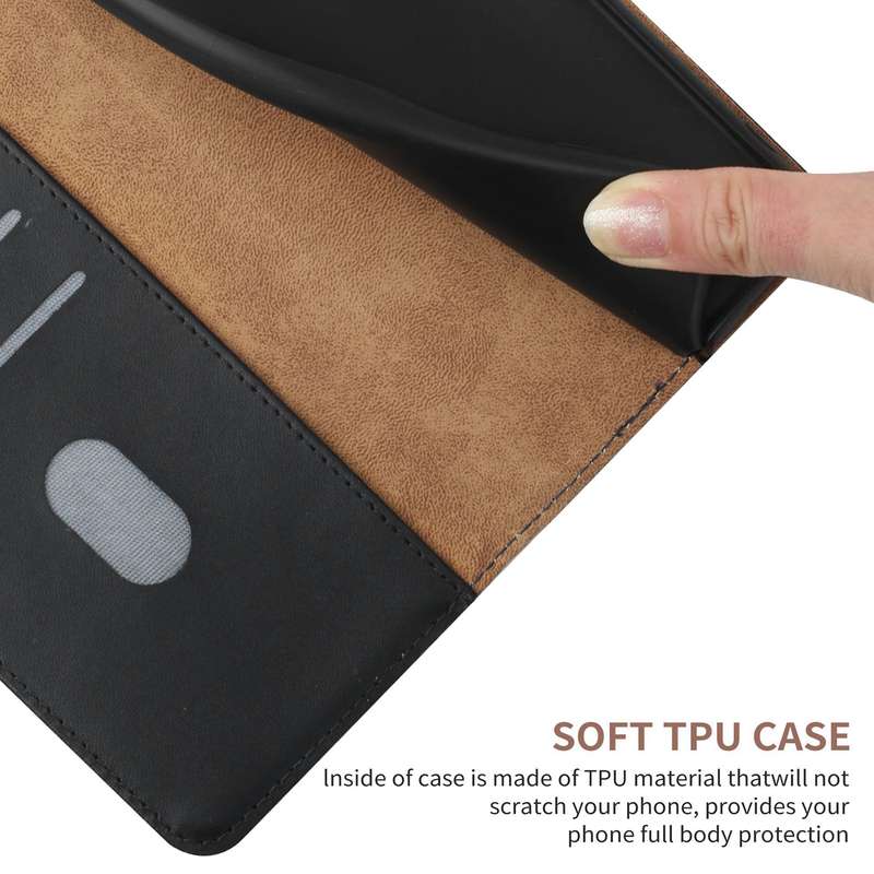 For Honor Magic4 Pro Genuine Leather Fingerprint-proof Horizontal Flip Phone Case(Black)
