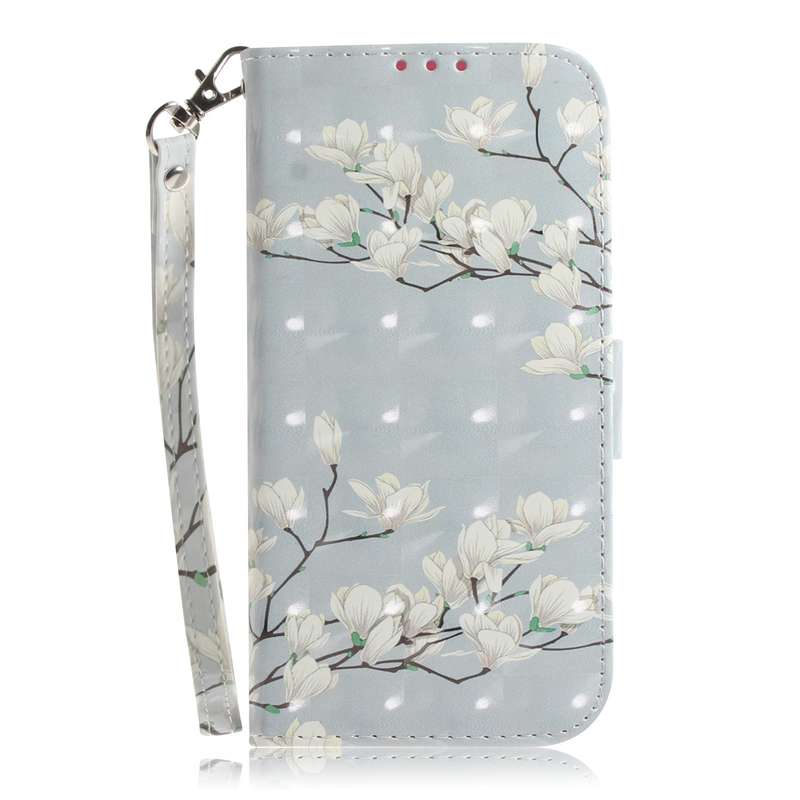For Honor X7 3D Colored Horizontal Flip Leather Phone Case(Magnolia)