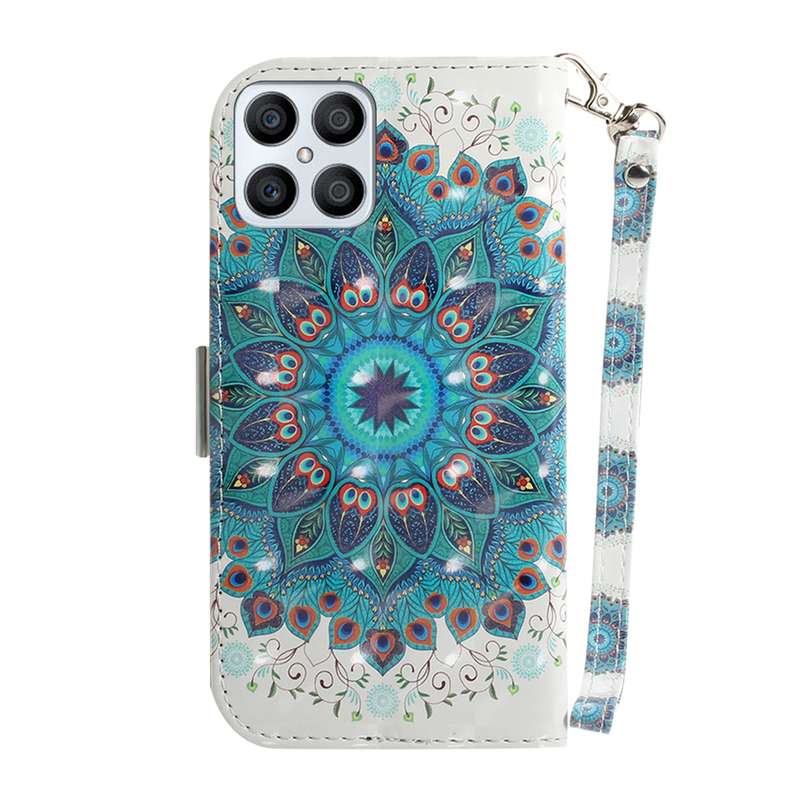 For Honor X7 3D Colored Horizontal Flip Leather Phone Case(Magnolia)
