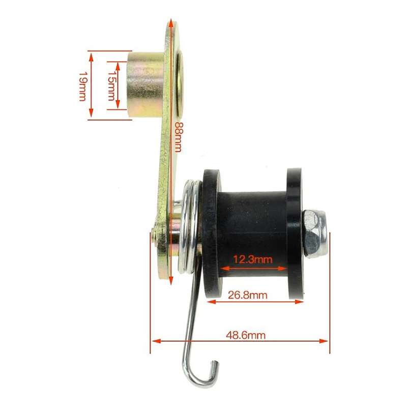 2 PCS Chain Roller Guide Tensioner Idler for 110CC/125CC/140CC Quad Dirt Bike ATV(White)