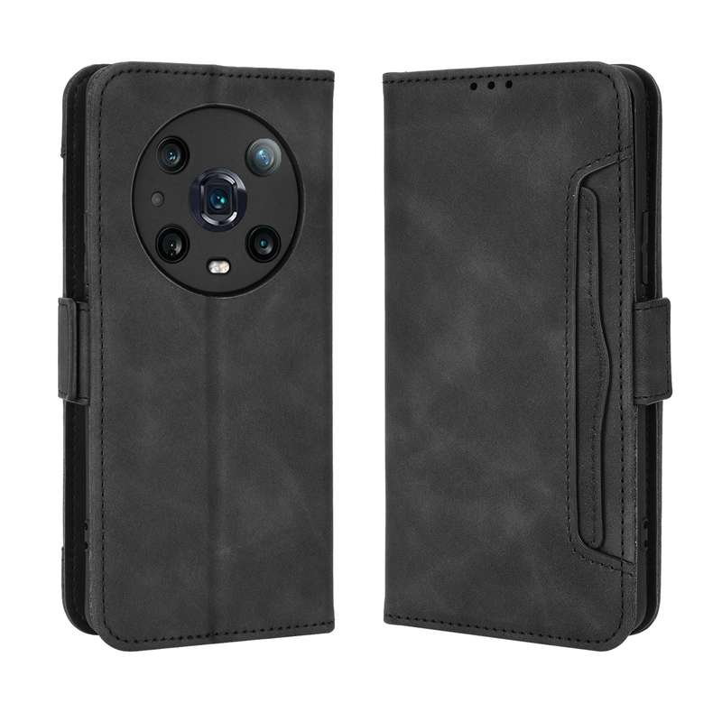 For Honor Magic4 Pro Skin Feel Calf Pattern Leather Phone Case(Blue)