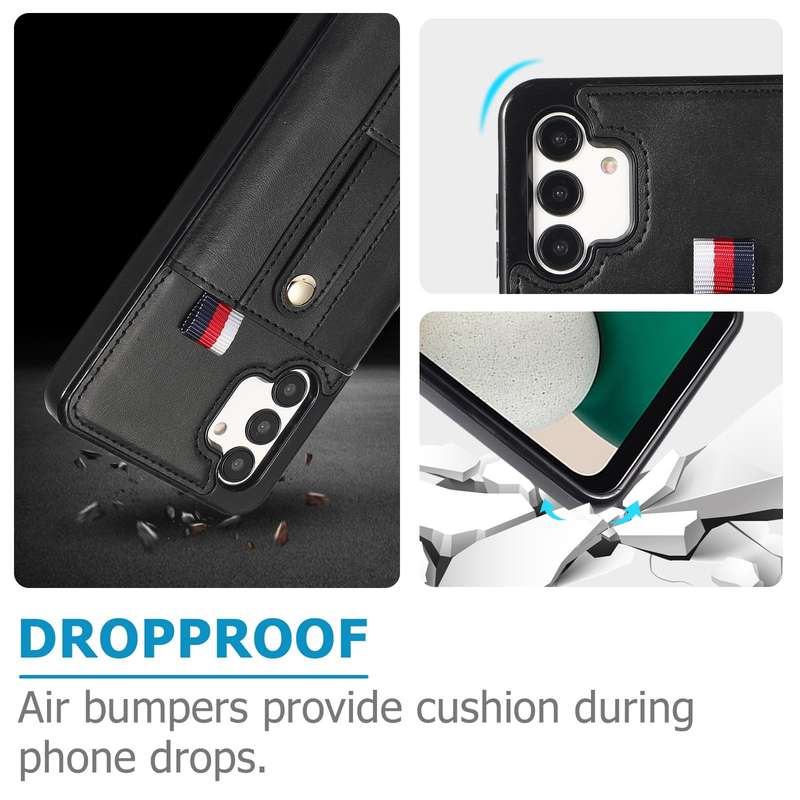 For Samsung Galaxy A53 5G Wristband Kickstand Wallet Leather Phone Case(Black)