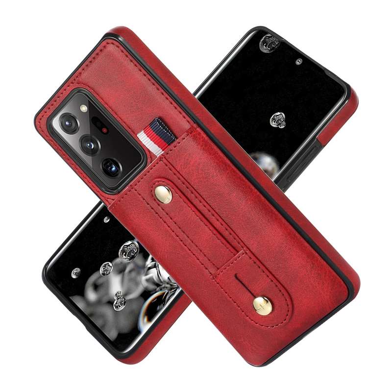 For Samsung Galaxy Note9 Wristband Kickstand Wallet Leather Phone Case(Black)