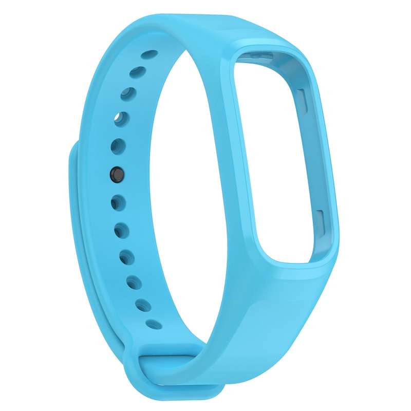 For OPPO Band Vitality Edition Waterproof Sweatproof Solid Color Watch Band(Blue)