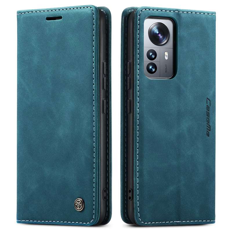 For Xiaomi 12 Pro CaseMe 013 Multifunctional Horizontal Flip Leather Phone Case(Blue)