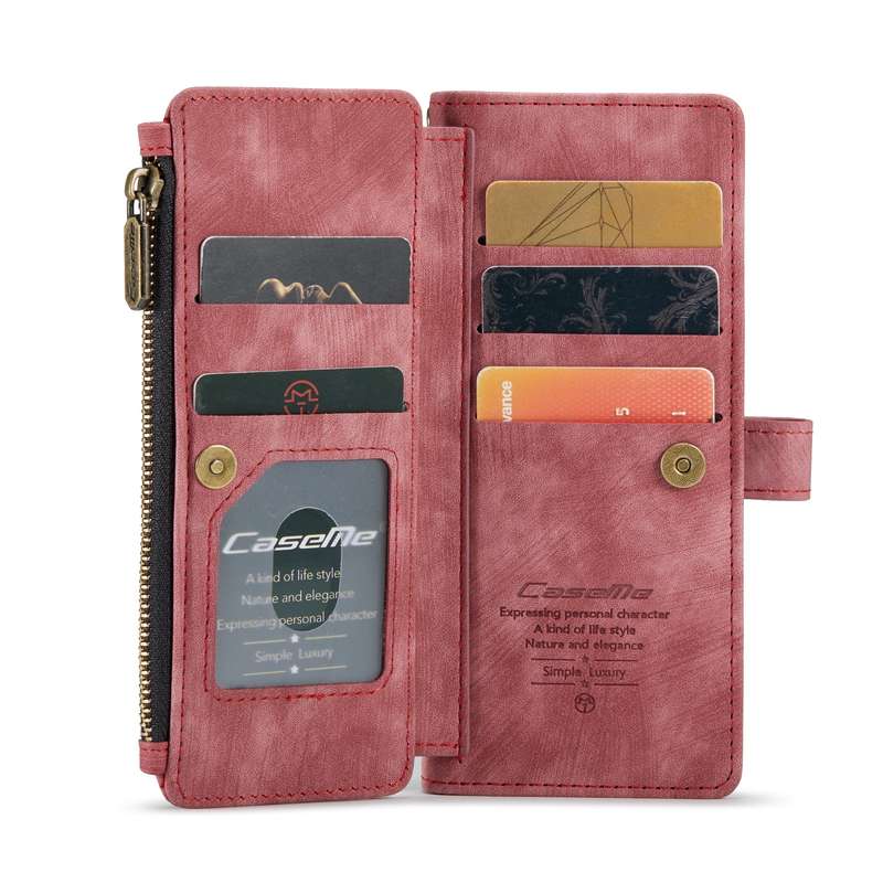 For Samsung Galaxy Z Fold3 5G CaseMe C30 Multifunctional Phone Leather Phone Case(Black)