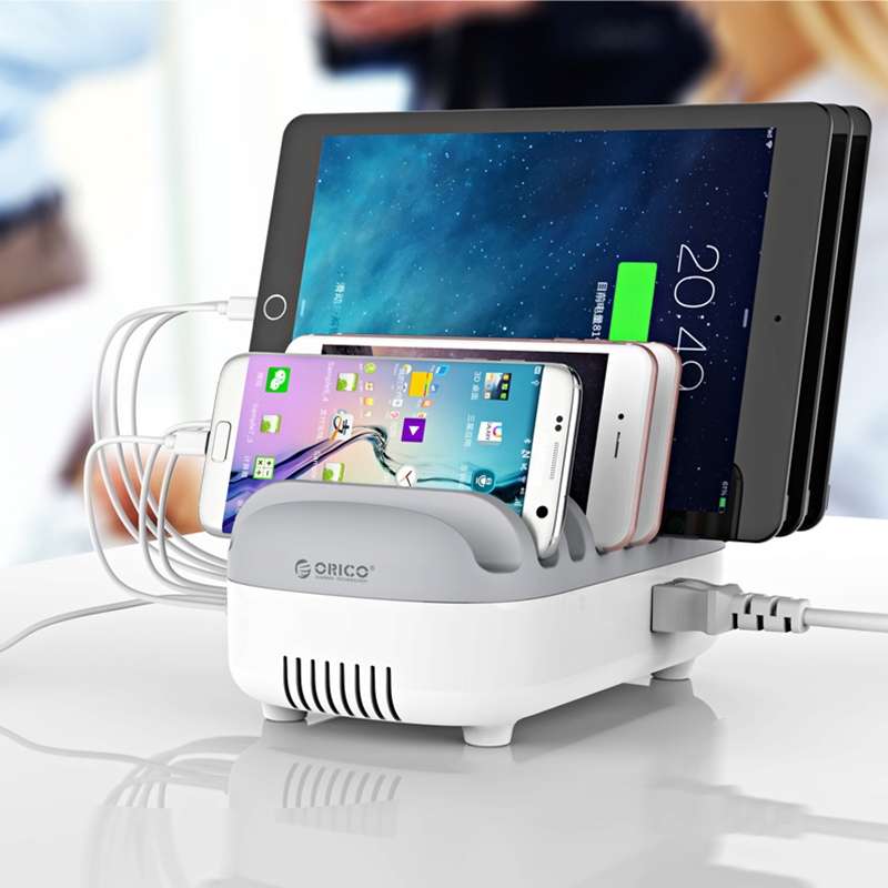ORICO DUK-10P-DX 120W 5V 2.4A 10 Ports USB Charging Station, UK Plug(Black)