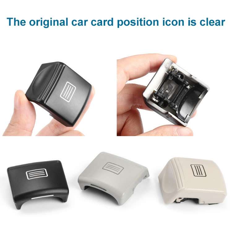 Car Sunroof Window Switch Button for Mercedes-Benz W204 / W212, Left Driving(Nut Beige)