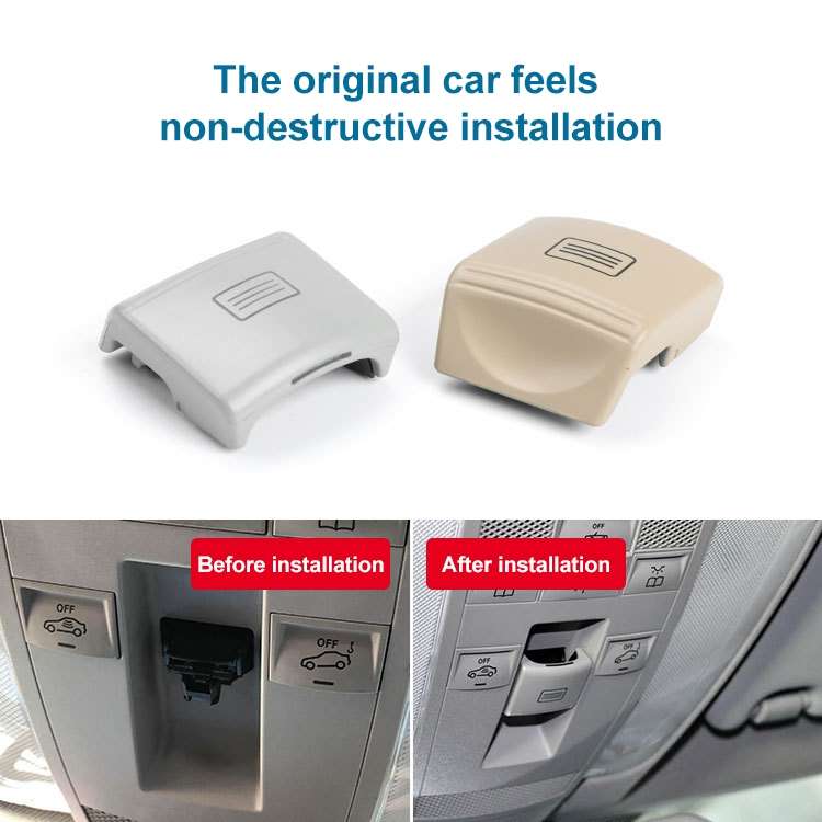 Car Sunroof Window Switch Button for Mercedes-Benz W204 / W212, Left Driving(Nut Beige)