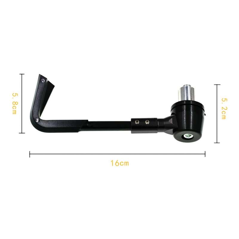2 PCS Universal 22mm Shockproof Protection Rod CNC Horn Shape Handbrake Motorcycle Modification Acce