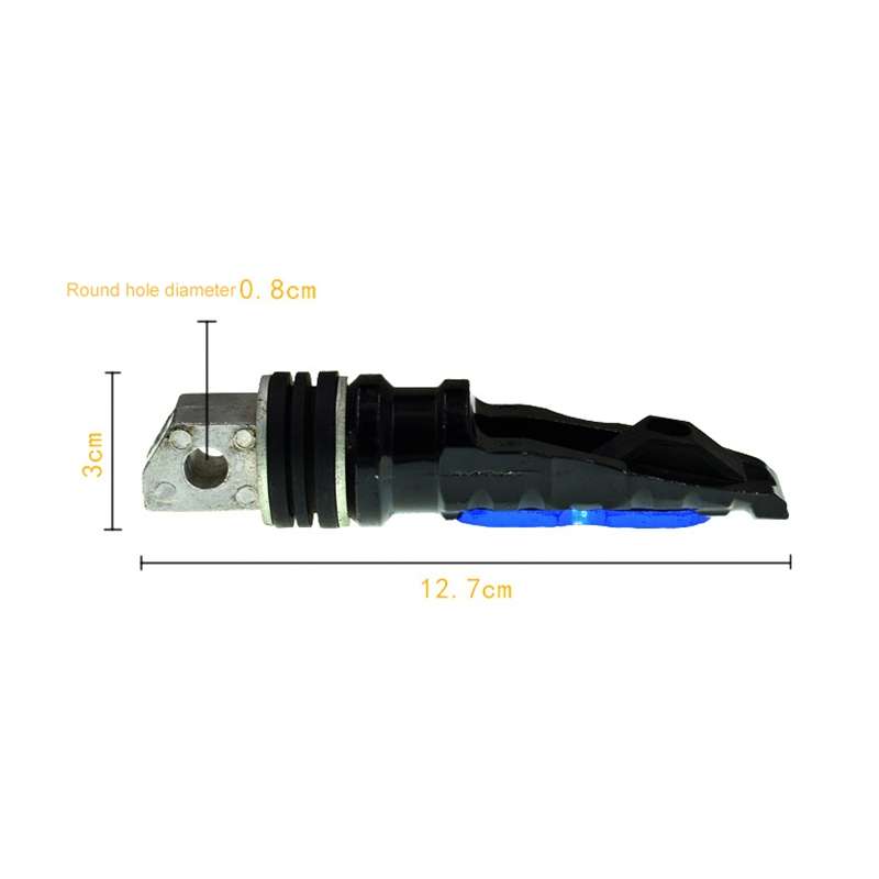 Universal Motor Bike Footpegs Foot Rests Rear Pedals Set Motorcycle Modification Accessories(Blue)