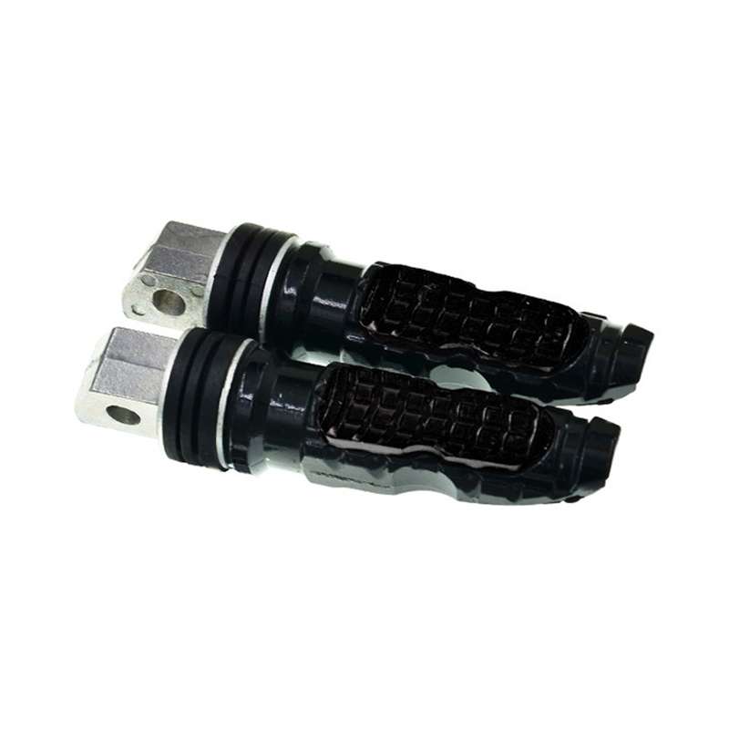 Universal Motor Bike Footpegs Foot Rests Rear Pedals Set Motorcycle Modification Accessories(Black)