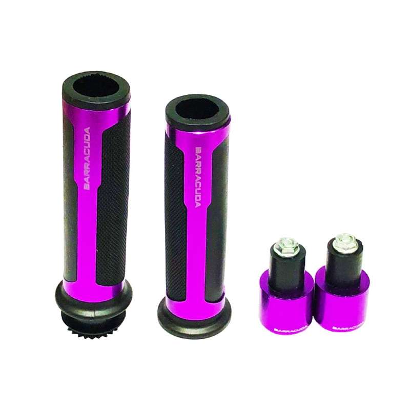 Motorcycle Modification Accessories Hand Grip Cover Handlebar Set(Silver)