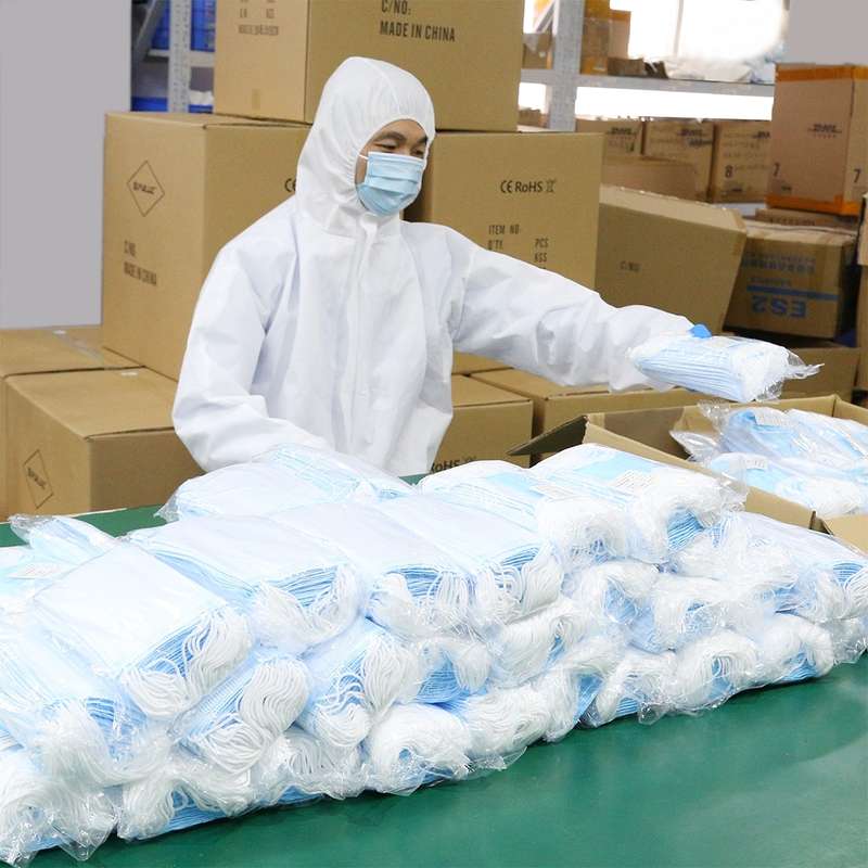 Waterproof Disposable SF Non-woven Breathable Film Siamese Isolation Suit Safely Clothes, Size:185cm