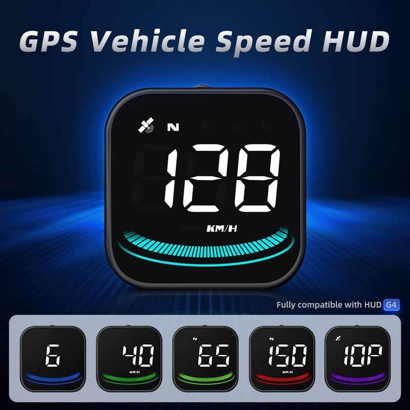 G3 Car 5.5 inch HUD Head-up Display HD GPS Speed Alarm Odometer