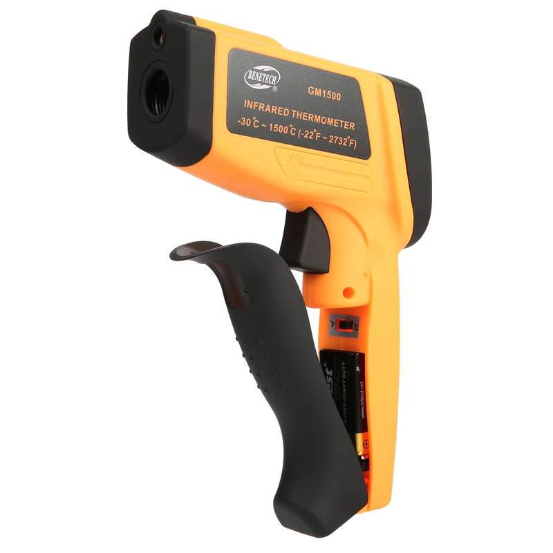 BENETECH GM1500 LCD Display Infrared Thermometer, Battery Not Included