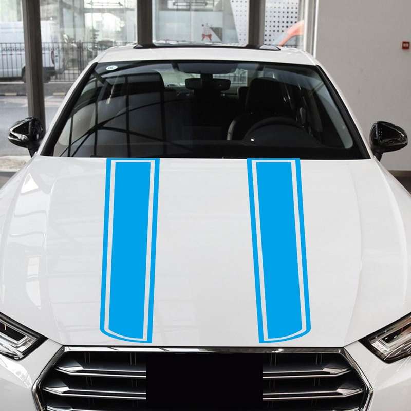 D-623 Car Modified Hood Decorative Sticker(Black)