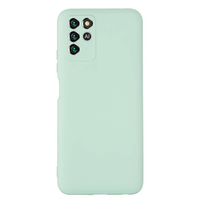 For ZTE V30 Vita Pure Color Liquid Silicone Shockproof Full Coverage Phone Case(Green)