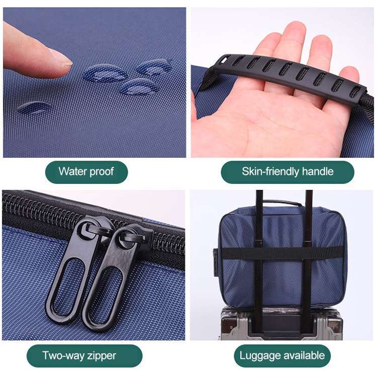 Multifunctional Thickened Large-capacity Document Storage Bag, Specification:Three Layers with Passw