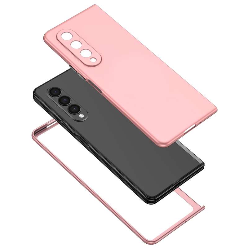 For Samsung Galaxy Z Fold4 Armor Foldable Phone Case(Black)