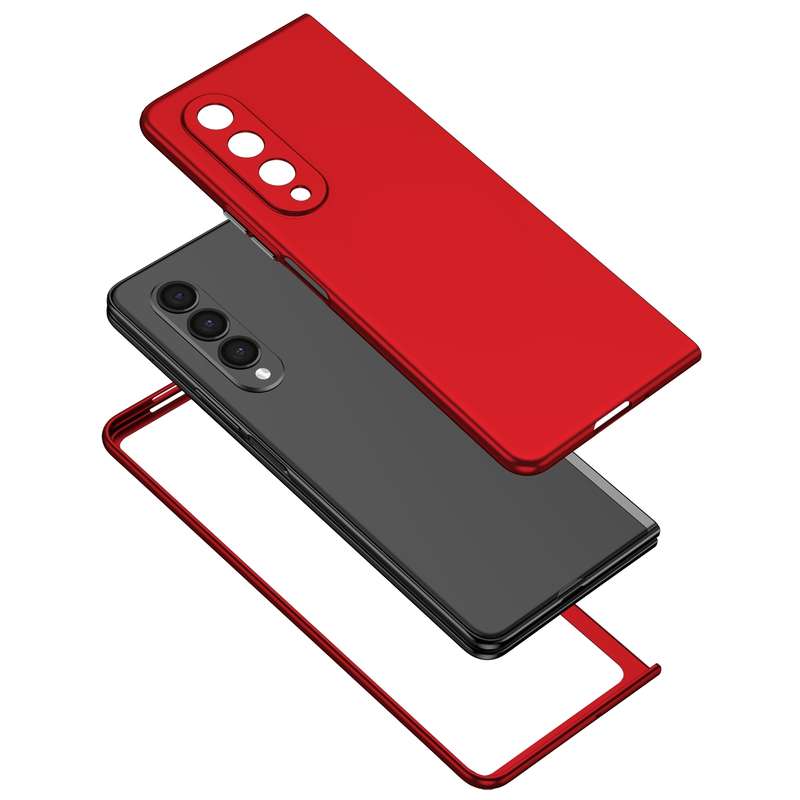 For Samsung Galaxy Z Fold4 Armor Foldable Phone Case(Black)