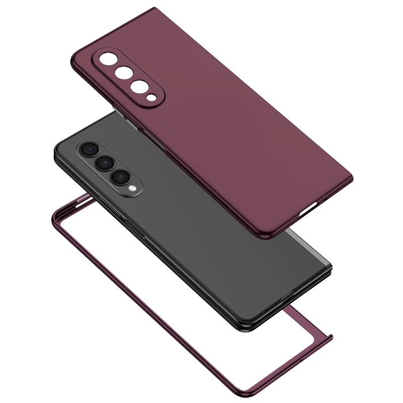 For Samsung Galaxy Z Fold4 Armor Foldable Phone Case(Black)
