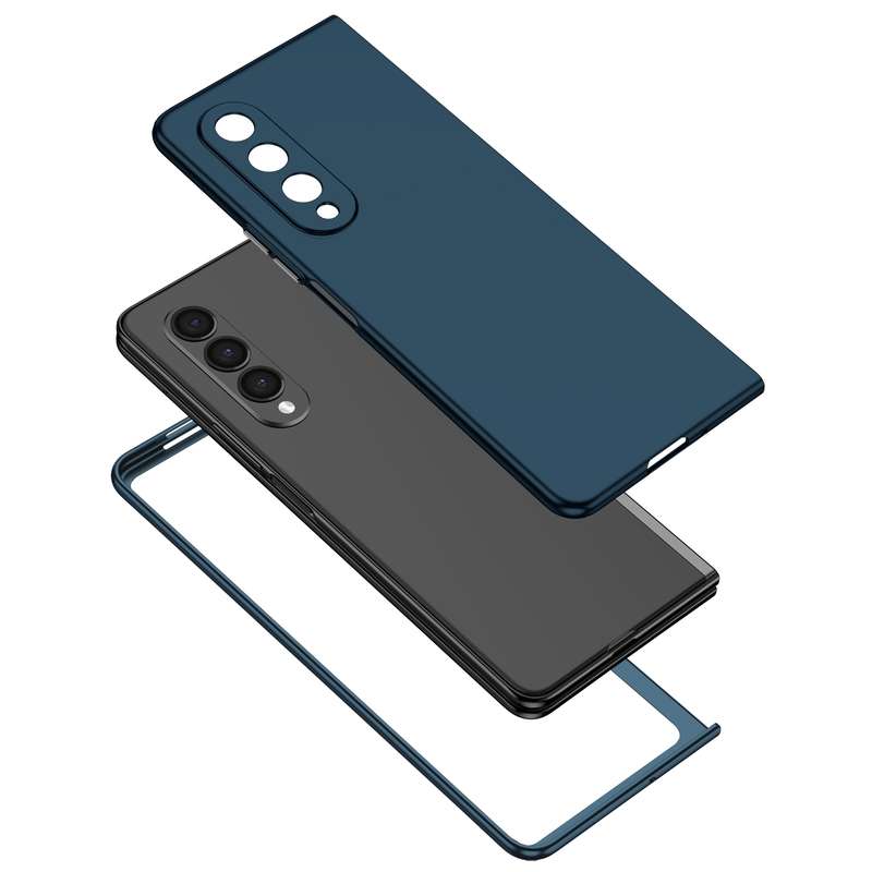 For Samsung Galaxy Z Fold4 Armor Foldable Phone Case(Black)