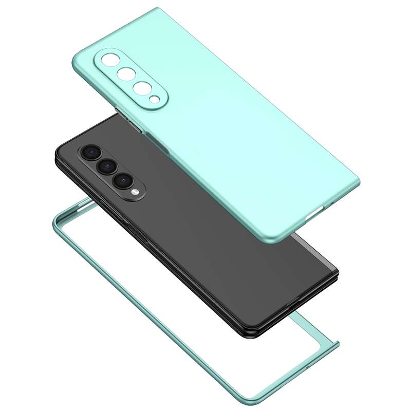 For Samsung Galaxy Z Fold4 Armor Foldable Phone Case(Black)