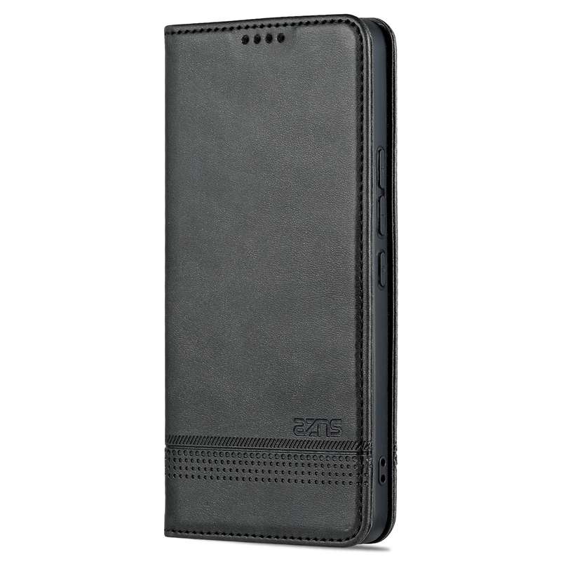 For Xiaomi 12 Lite AZNS Magnetic Calf Texture Leather Phone Case(Black)