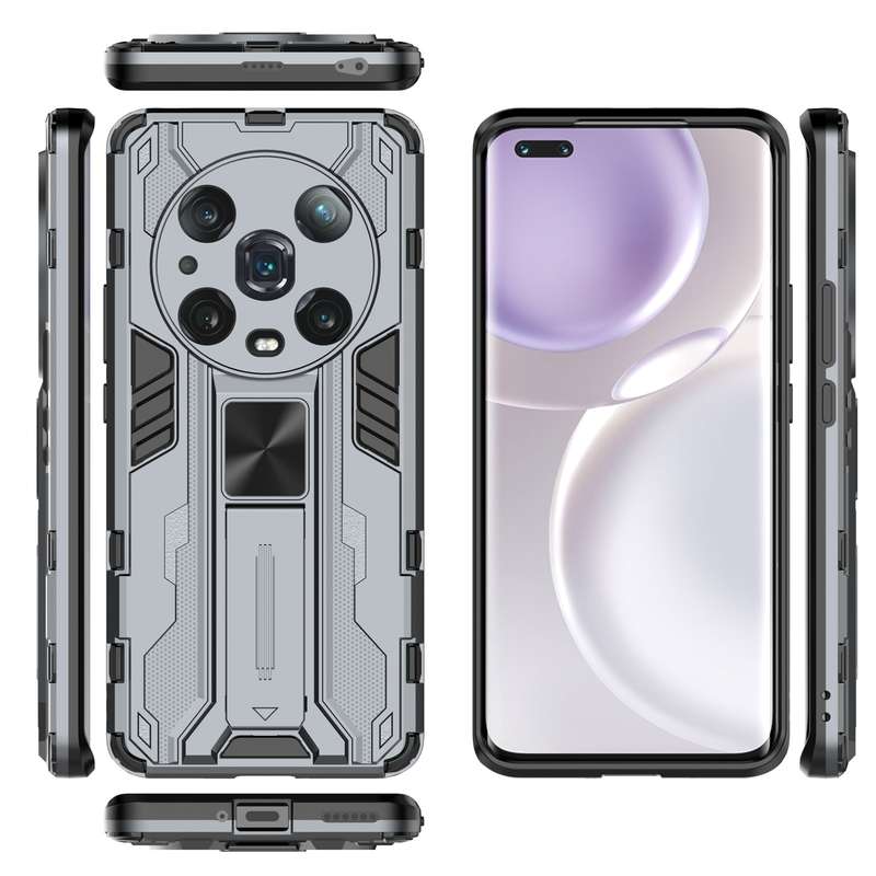 For Honor Magic4 Pro Supersonic PC + TPU Shock-proof Protective Phone Case(Black)