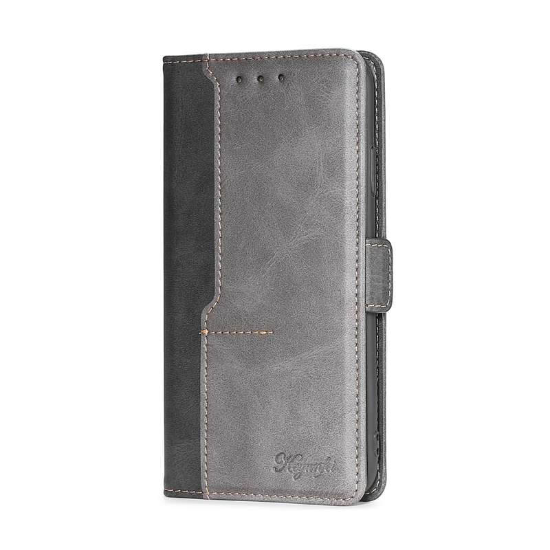 For Tecno Pop 2/Pop 2 F/Pop 2 Pro/Pop 2 Power/Itel P13 Contrast Color Side Buckle Leather Phone Case