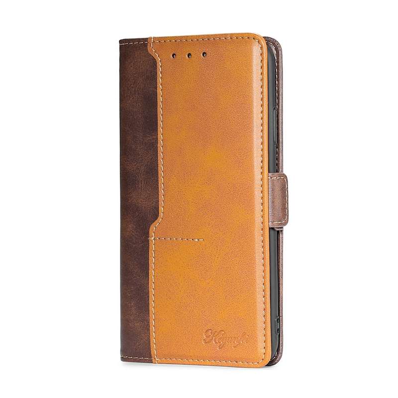 For Tecno Pop 2/Pop 2 F/Pop 2 Pro/Pop 2 Power/Itel P13 Contrast Color Side Buckle Leather Phone Case
