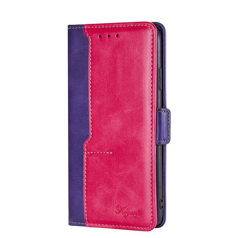 For Tecno Pop 2/Pop 2 F/Pop 2 Pro/Pop 2 Power/Itel P13 Contrast Color Side Buckle Leather Phone Case