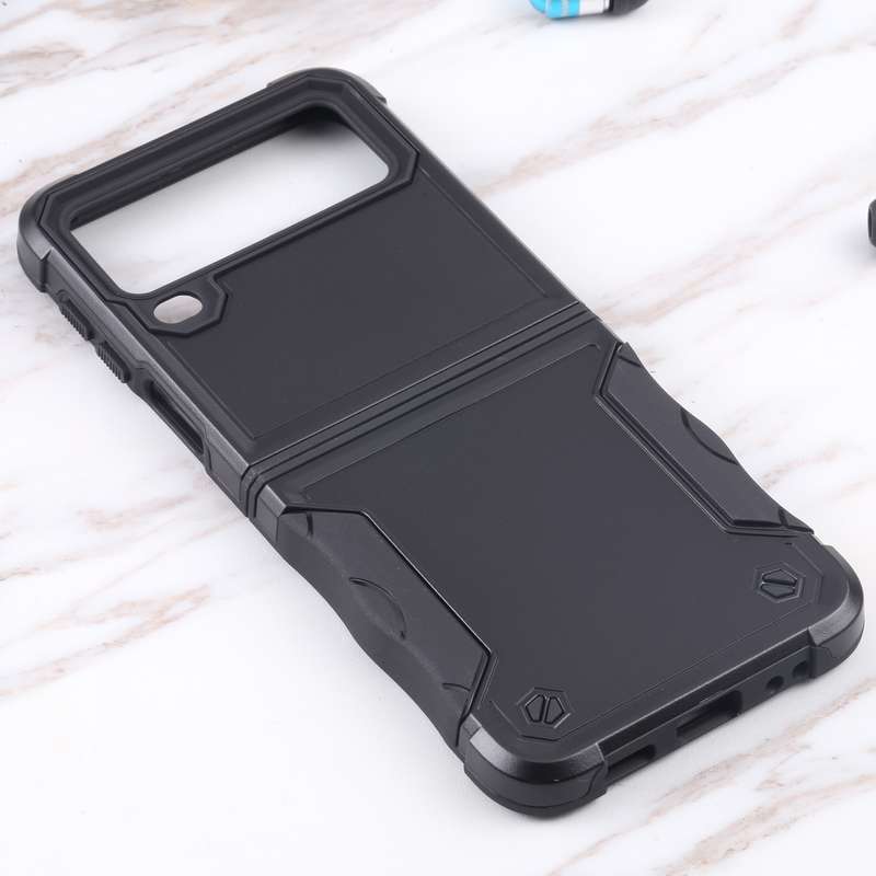 For Samsung Galaxy Z Flip4 Non-slip Shockproof Armor Phone Case(Rose Gold)