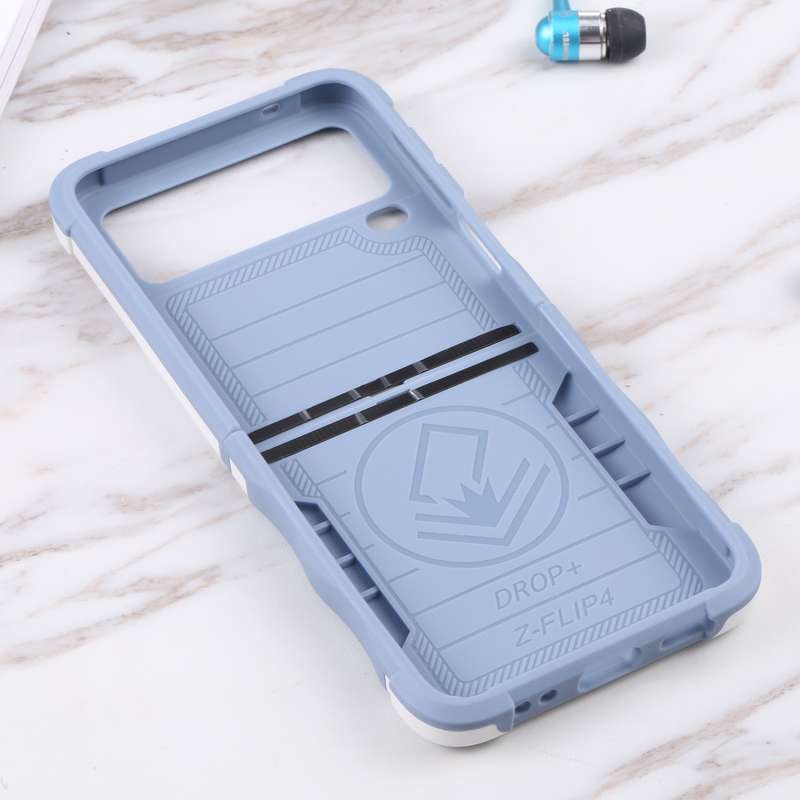 For Samsung Galaxy Z Flip4 Non-slip Shockproof Armor Phone Case(Rose Gold)