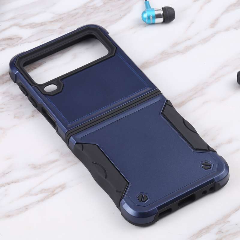 For Samsung Galaxy Z Flip4 Non-slip Shockproof Armor Phone Case(Rose Gold)