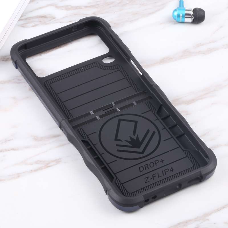 For Samsung Galaxy Z Flip4 Non-slip Shockproof Armor Phone Case(Rose Gold)