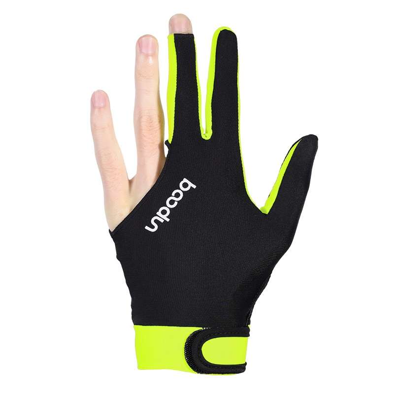 BOODUN M050912 Thin Breathable Men and Women Billiards Three Finger Single Gloves, Size:L(Navy Blue)