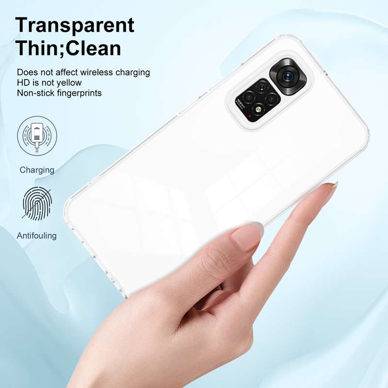 For Xiaomi Redmi Note 11 2022 3 in 1 Clear TPU Color PC Frame Phone Case(Purple)