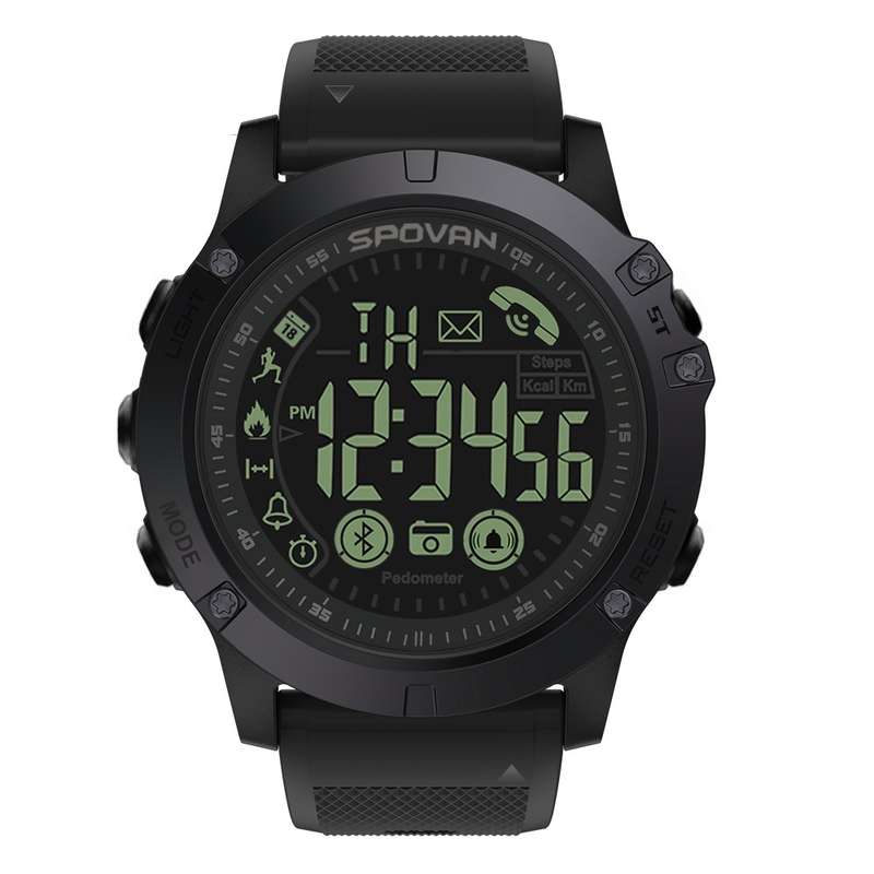 PR1-2 1.24 inch IP68 Waterproof Sport Smart Watch, Support Bluetooth / Sleep Monitor / Call Reminder