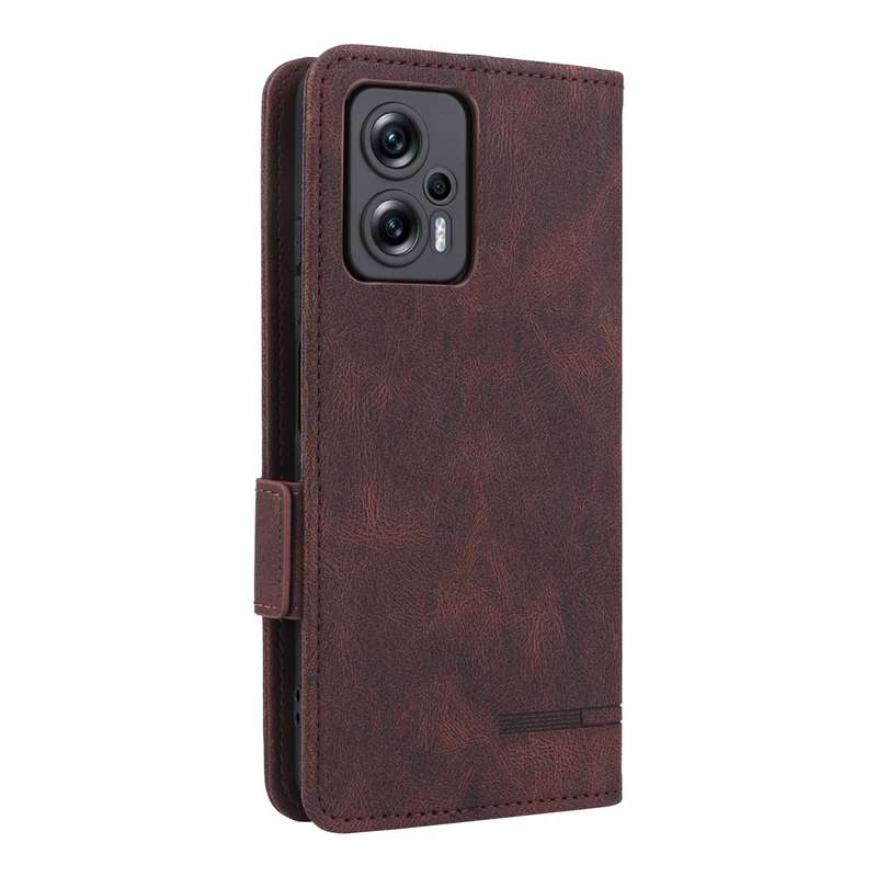 For Xiaomi Redmi Note 11T Pro Magnetic Clasp Flip Leather Phone Case(Black)