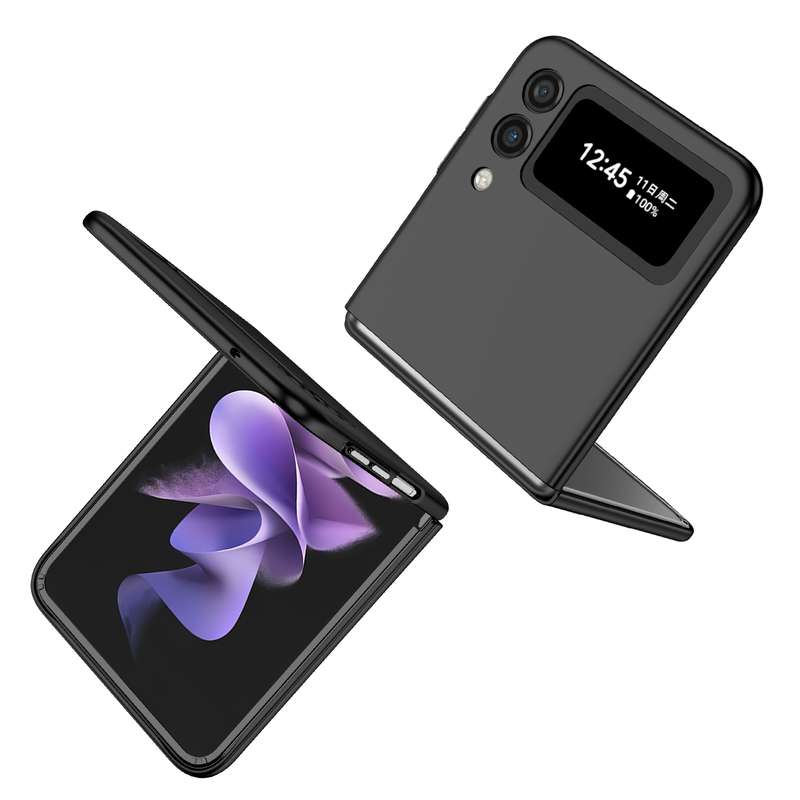 For Samsung Galaxy Z Flip4 Armor Foldable Phone Case(Black)